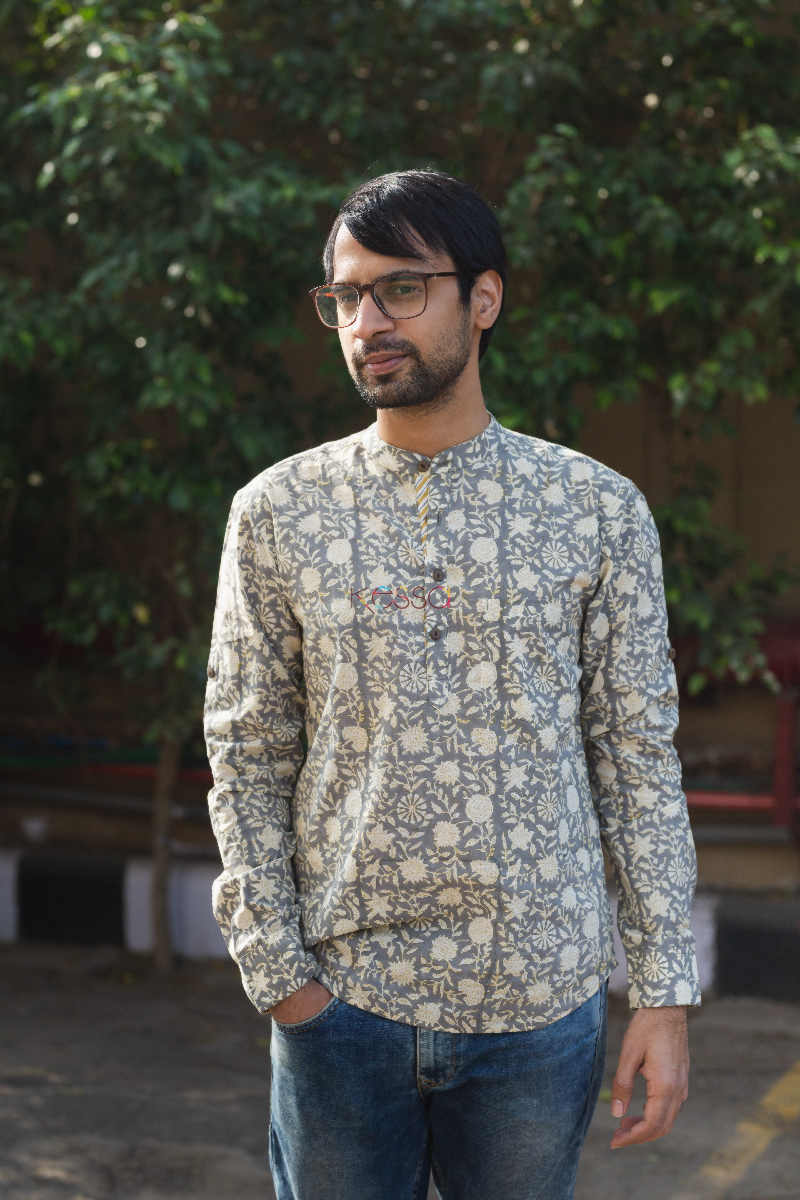 Image for Kusvaa Awk20 Regent Grey Full Sleeves Shirt Featured