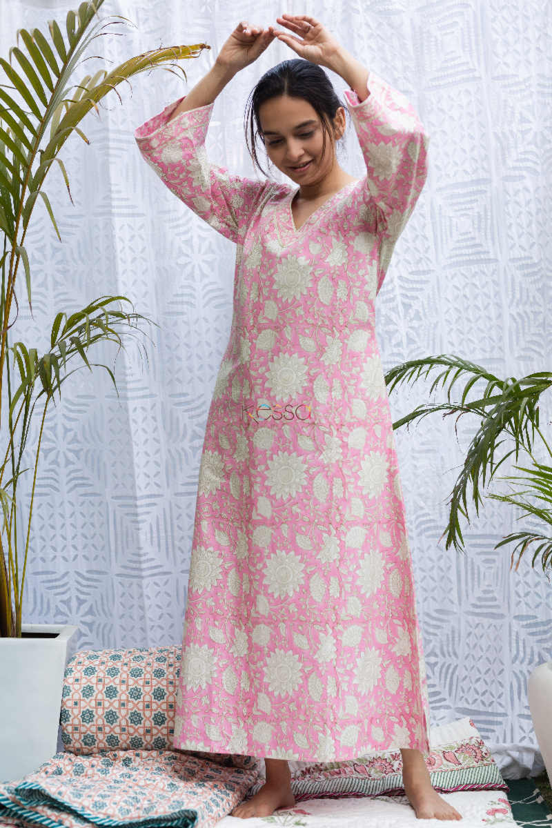Image for Kusvaa De56 Kwaab Pink Cotton Nightie Look