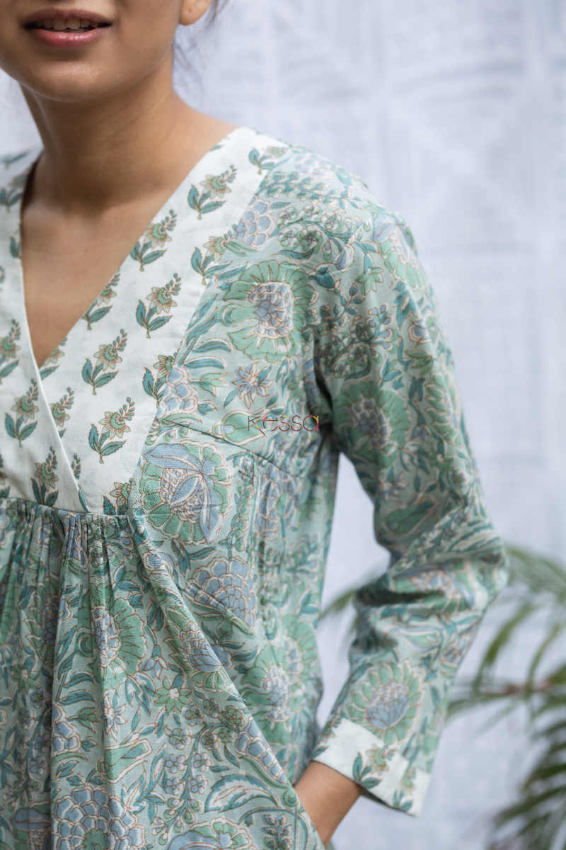Image for Kusvaa De58 Bachpana Cotton Jammy Set With Side Pockets Closeup