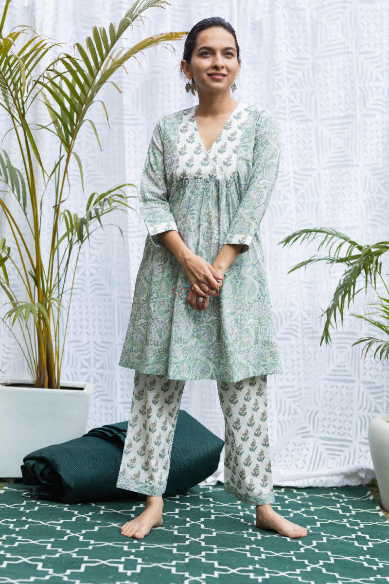 Image for Kusvaa De58 Bachpana Cotton Jammy Set With Side Pockets Front
