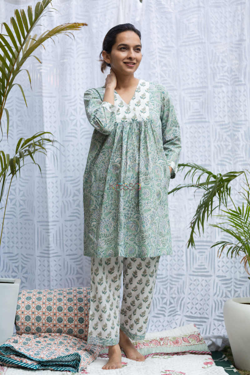 Image for Kusvaa De58 Bachpana Cotton Jammy Set With Side Pockets Look