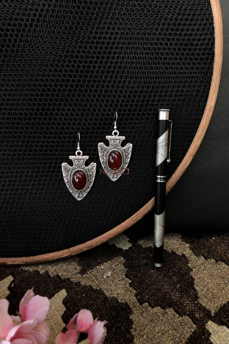 Image for Kusvaa Kpe134 Turkish Tribal Dangler Earrings