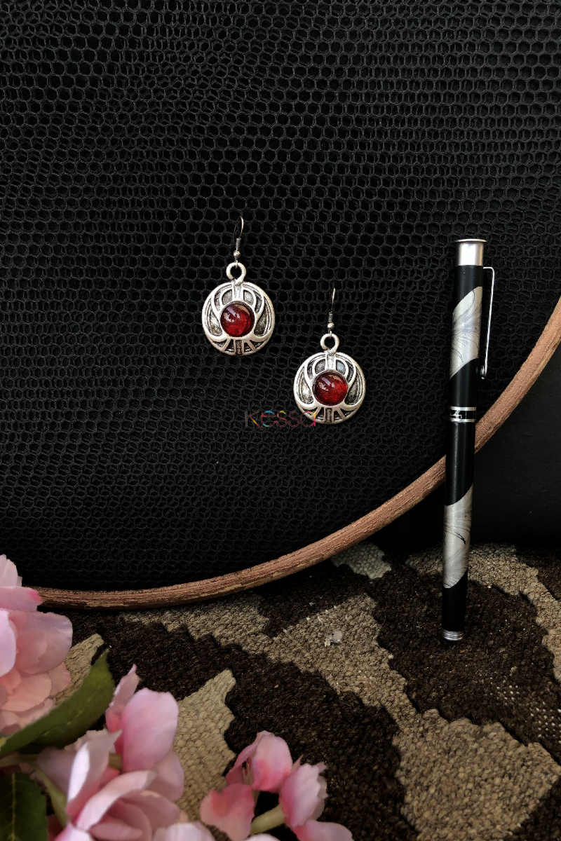 Image for Kusvaa Kpe139 Turkish Circular Tribal Earrings