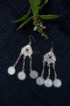 Image for Kusvaa Kpe150 Turkish Tribal Boho Chain Drop Earrings Red