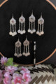 Image for Kusvaa Kpe26 Turkish Circular Tribal Boho Chain Earrings