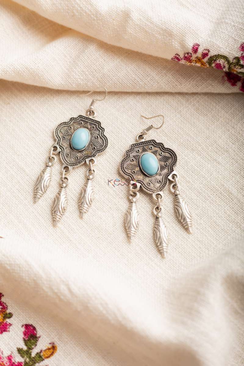 Image for Kusvaa Kpe64 Turkish Tribal Boho Earrings Featured
