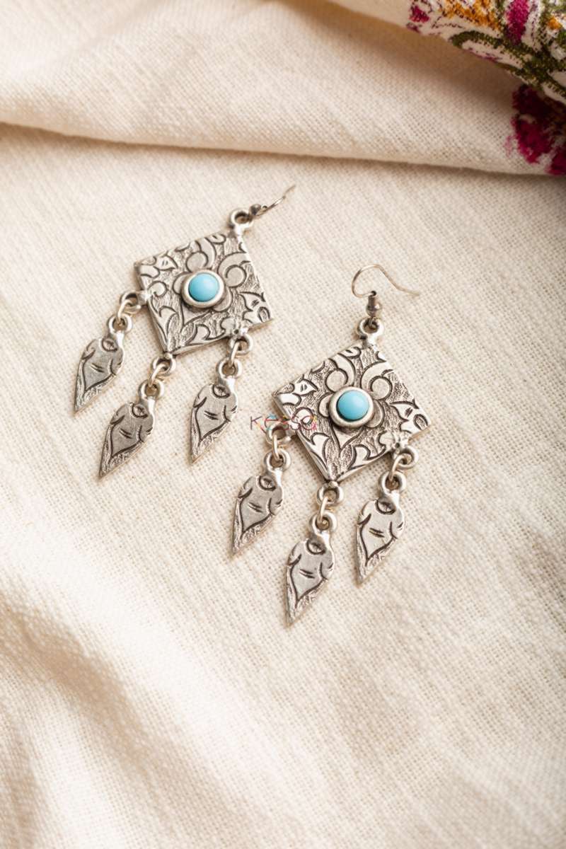 Image for Kusvaa Kpe68 Turkish Tribal Boho Earrings Featured