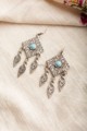 Image for Kusvaa Kpe68 Turkish Tribal Boho Earrings Front