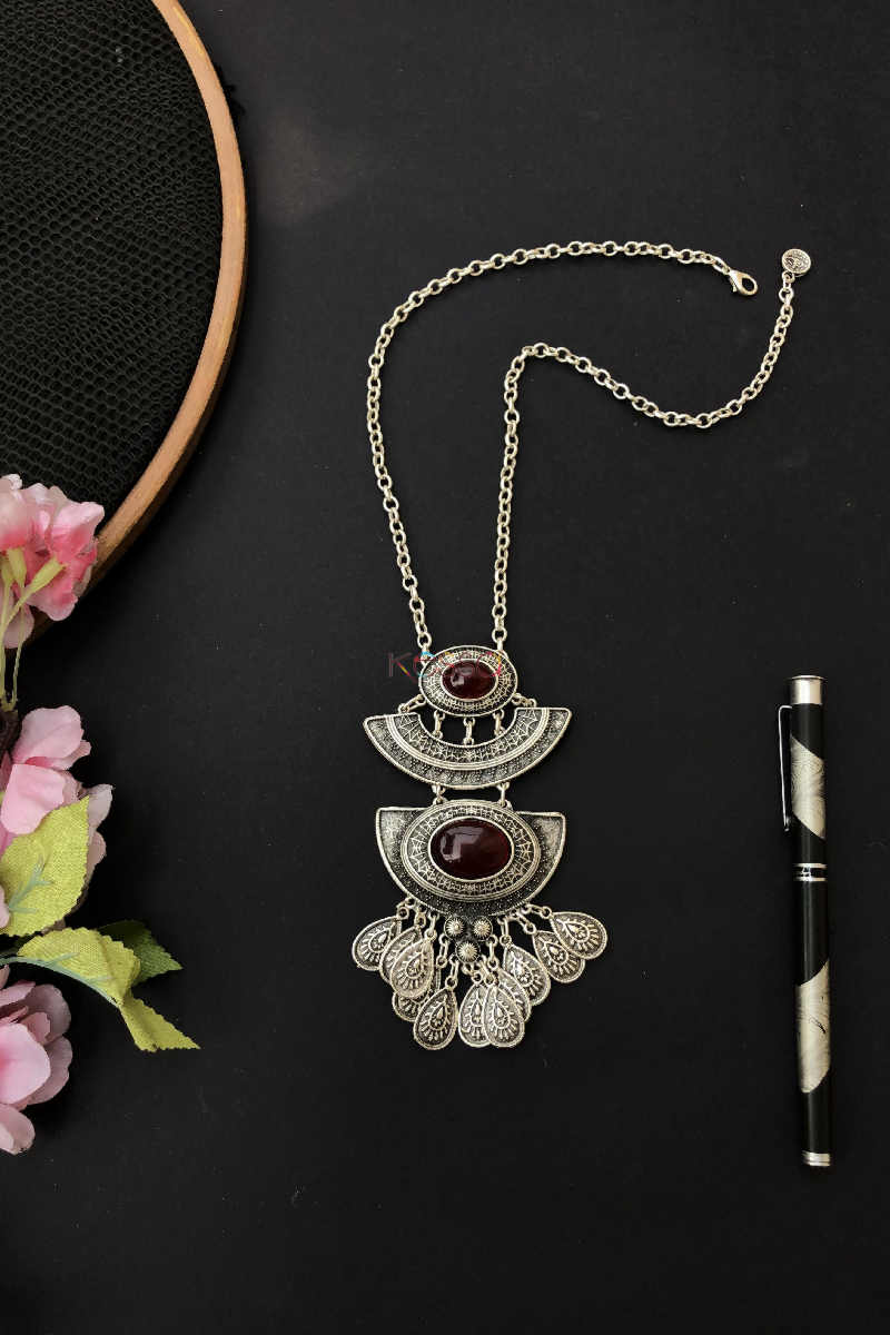 Image for Kusvaa Kpn08 Kazaki Bar Semi Circular Tribal Boho Necklace