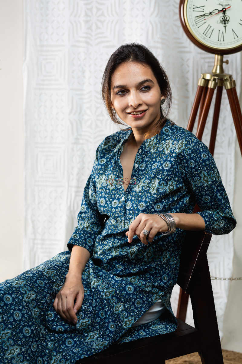 Image for Kusvaa Taf45 Big Stone Regular Wear Kurta 1 Sitting