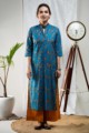 Image for Kusvaa Vcr06 Matisse Blue Regular Kurta 1 Featured