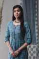Image for Kusvaa Vcr07 Wedgewood Blue Regular Wear Kurta Top
