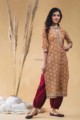 Image for Kusvaa Vcr08 Mule Fawn Regular Wear Kurta Look