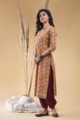 Image for Kusvaa Vcr08 Mule Fawn Regular Wear Kurta Side
