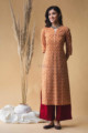 Image for Kusvaa Vcr09 Brown Rust Regular Wear Kurta Look