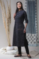 Image for Kusvaa Vcr13 Black Regular Straight Kurta Look