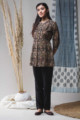 Image for Kusvaa Ws625 Kalamkari Black Short Kurti Front