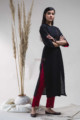 Image for Kusvaa Ws629 Tamrillo Red Kurta Pant Set Side