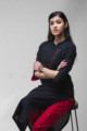 Image for Kusvaa Ws629 Tamrillo Red Kurta Pant Set Sitting 1