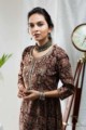 Image for Kusvaa Ws632 Cocoa Bean Kalamkari Dress 1 Top