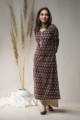 Image for Kusvaa Ws638 Zorba Brown Kalamkari Short Kurti Front 2