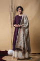 Image for Kusvaa Ws641 Madeira Cotton Silk Set With Moti Handwork Look