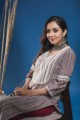 Image for Kusvaa Wsr164 Dariya Block Printed Striped Kurta With Lace Yoke And Tassels Sitting