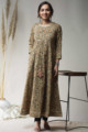 Image for Kusvaa Wsr644 Barley Corn Kalamkari A Line Kurta Front
