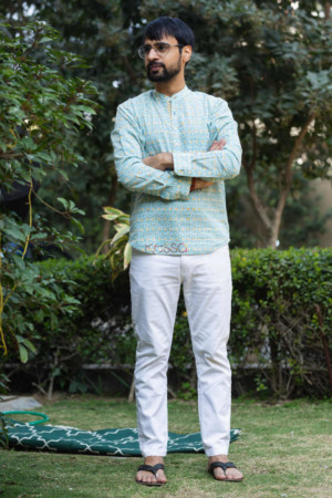 Image for Kusvaa Awk26 Ambar Hand Block Print Full Sleeves Shirt Featured
