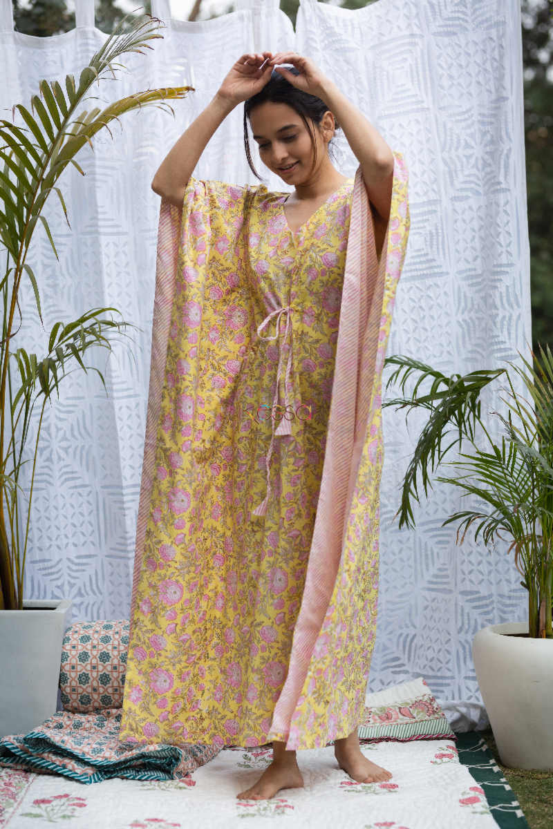 Image for Kusvaa De62 Malika Cotton Kaftan Look