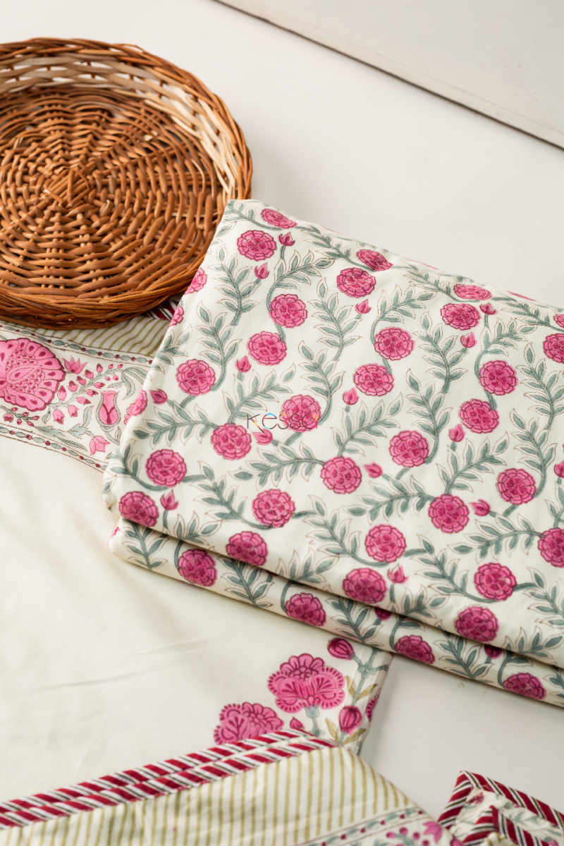 Image for Kusvaa Kad40 Flower Print Single Pair Dohar Closeup