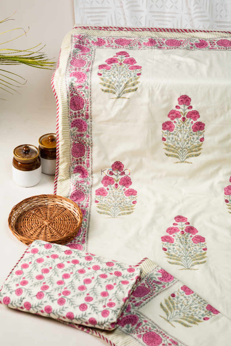 Image for Kusvaa Kad40 Flower Print Single Pair Dohar Featuted