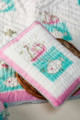Image for Kusvaa Kaq105 Ship Print Baby Quilt Set Closeup
