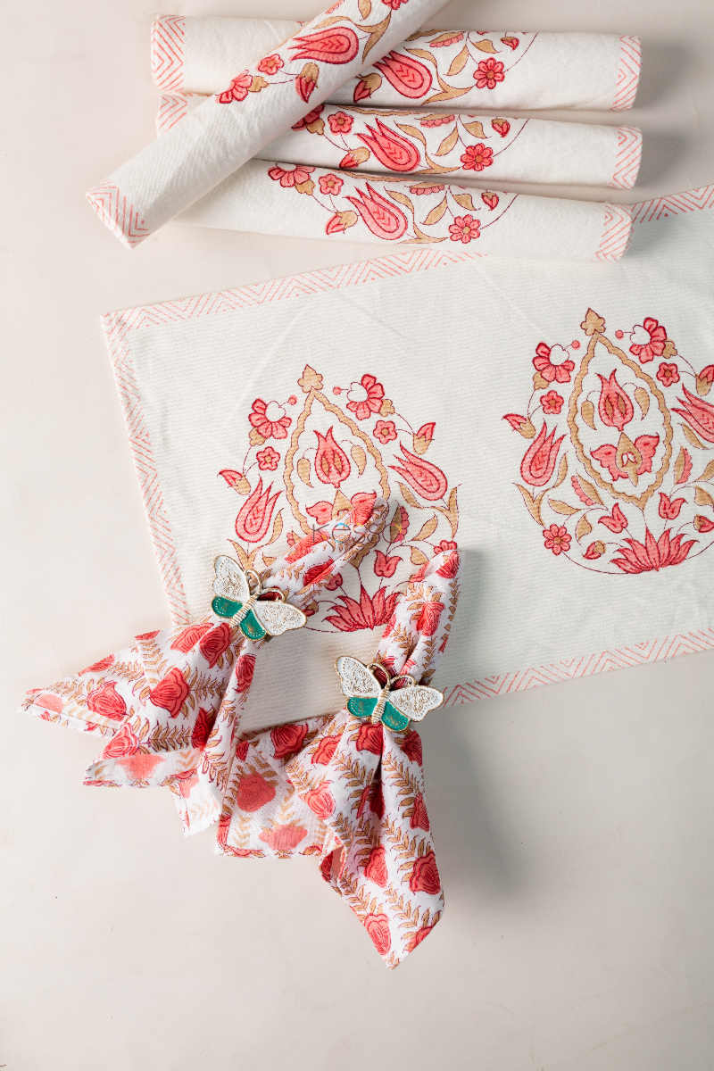 Image for Kusvaa Ktm08 Sweet Pink Mat Set With Napkins Featured