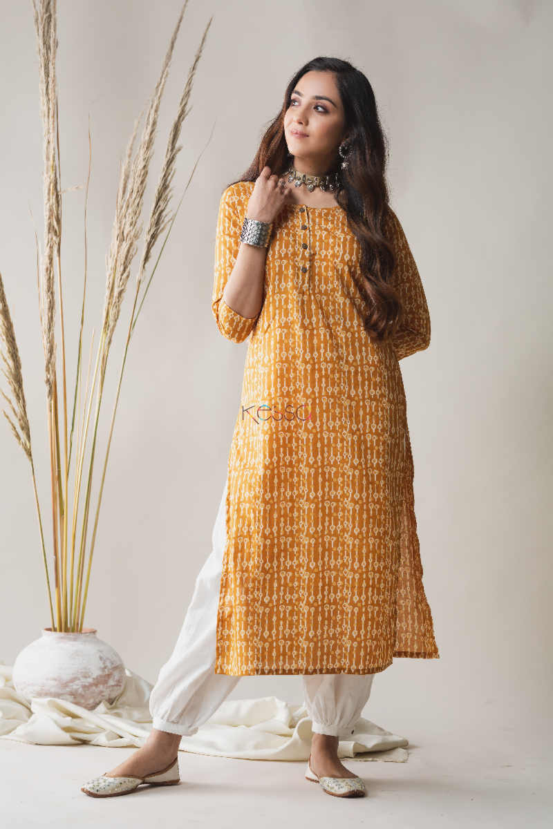 Image for Kusvaa Taf48 Bourbon Regular Wear Cotton Kurta Featured