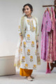 Image for Kusvaa Vcr26 Keya Cotton Kurta With Kota Doriya Dupatta Set Look