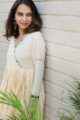 Image for Kusvaa Ws652 Mukta Voil Dress With Hand Kantha And Mirror Work 1 Side