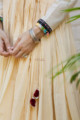 Image for Kusvaa Ws652 Mukta Voil Dress With Hand Kantha And Mirror Work 1 Sleeves