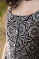 Image for Kusvaa Ws655 Gulshabbo Top With Ajrakh Print Short Kurti Closeup