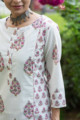 Image for Kusvaa Wsr169 Gulbahari Hand Block Printed Kurta With Pants Set 1 Top
