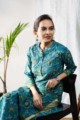 Image for Kusvaa Wsr170 Kanan Hand Block Print Cotton Kurta Sitting