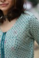 Image for Kusvaa Wsr175 Mayuri Hand Block Print Double Layered Kurta 1 Closeup