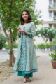 Image for Kusvaa Wsr175 Mayuri Hand Block Print Double Layered Kurta 1 Front 1