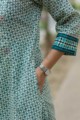 Image for Kusvaa Wsr175 Mayuri Hand Block Print Double Layered Kurta 1 Pocket