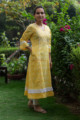 Image for Kusvaa Avdaf22 Paisely Peela A Line Kurta 1 Side
