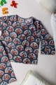 Image for Kusvaa Dek16 New Born (9 12 Months) Cloud Burst Blue Toddler Jammies Set Top