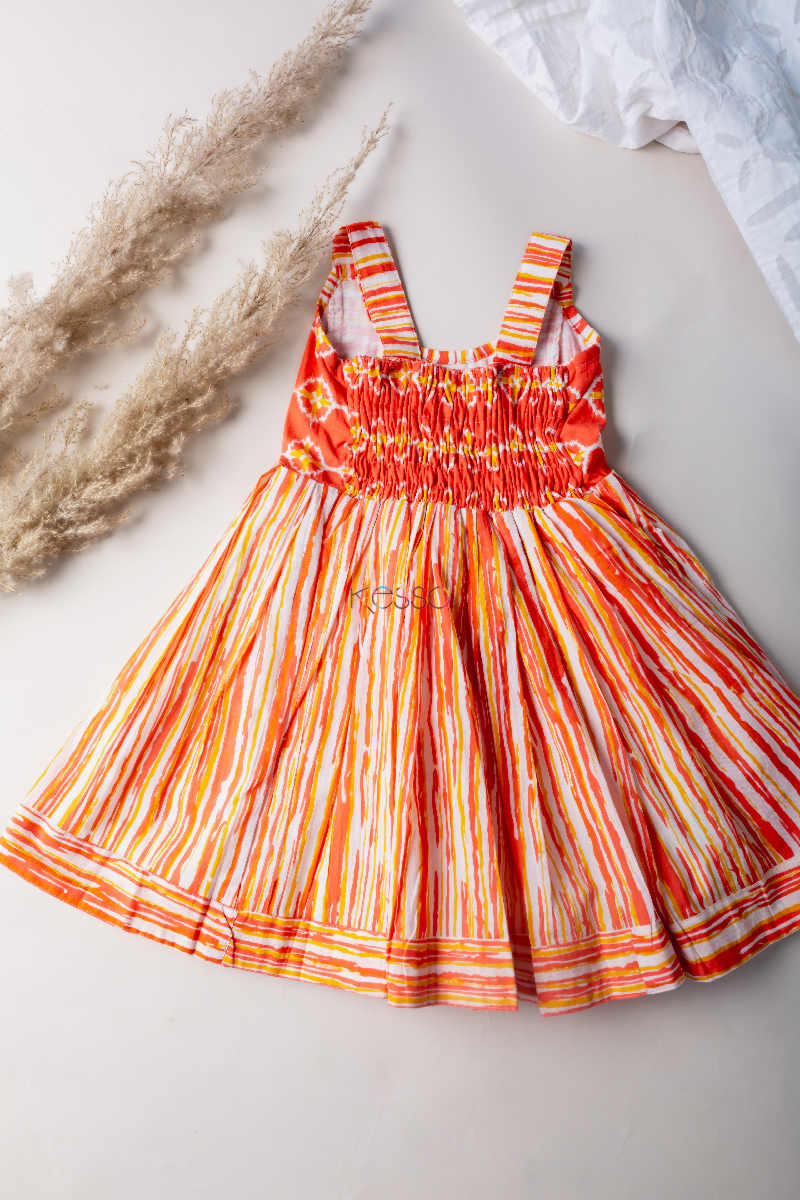 Image for Kusvaa Dek21 Froly Pink Girls Summer Dress Front