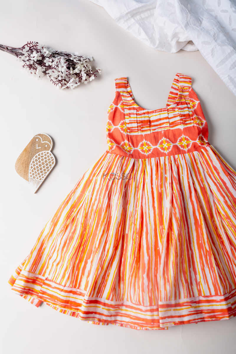 Image for Kusvaa Dek21 Froly Pink Girls Summer Dress Look