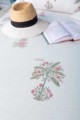 Image for Kusvaa Kab02 Flower Print Bed Cover Closeup