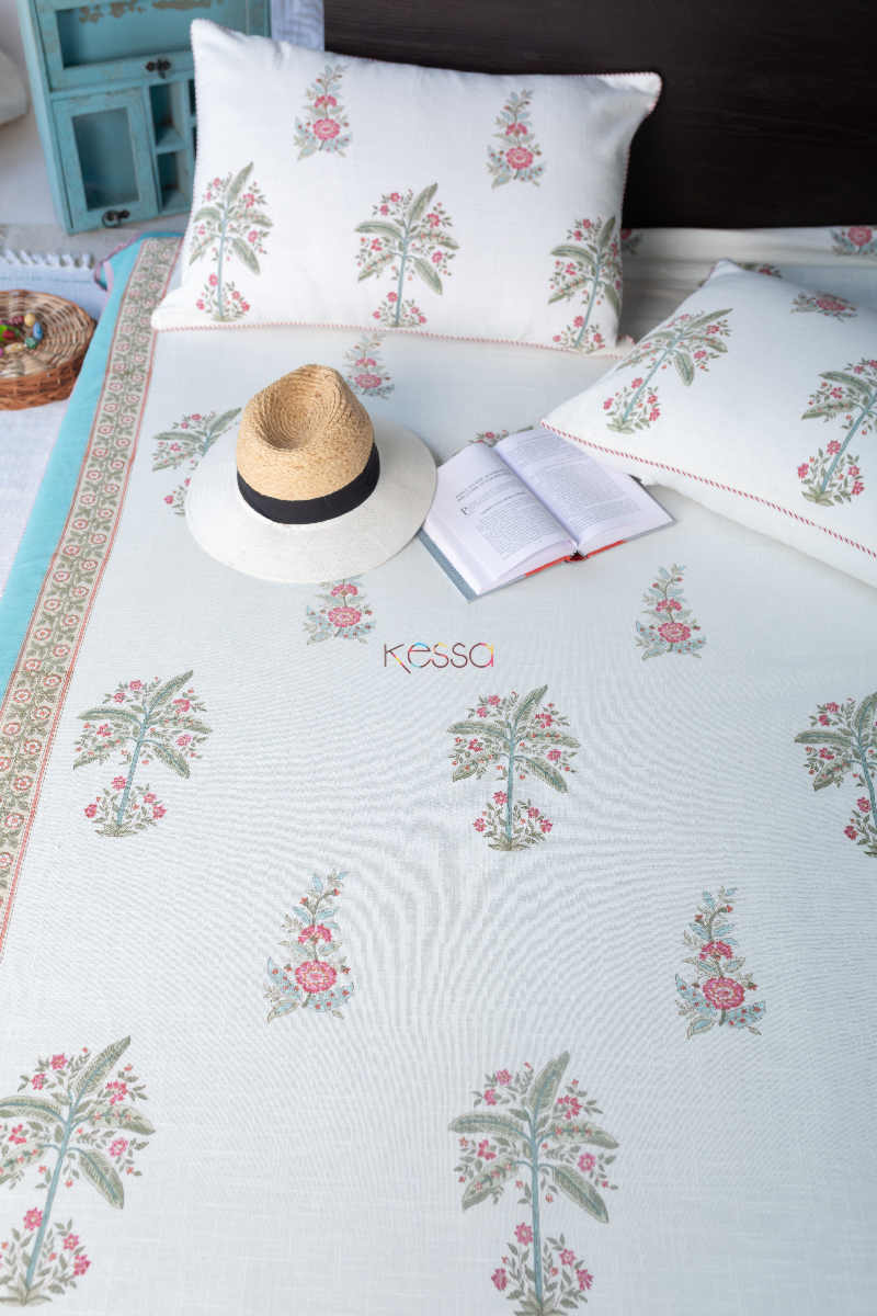 Image for Kusvaa Kab02 Flower Print Bed Cover Featured